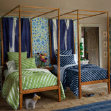 John Robshaw Textiles Sagar Indigo Pillow Shams - Lifestyle Image at Fig Linens and Home
