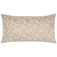 Baine Sand Bolster Pillow - Embroidered Front - John Robshaw at Fig Linens and Home