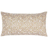 Baine Sand Bolster Pillow - Embroidered Front - John Robshaw at Fig Linens and Home