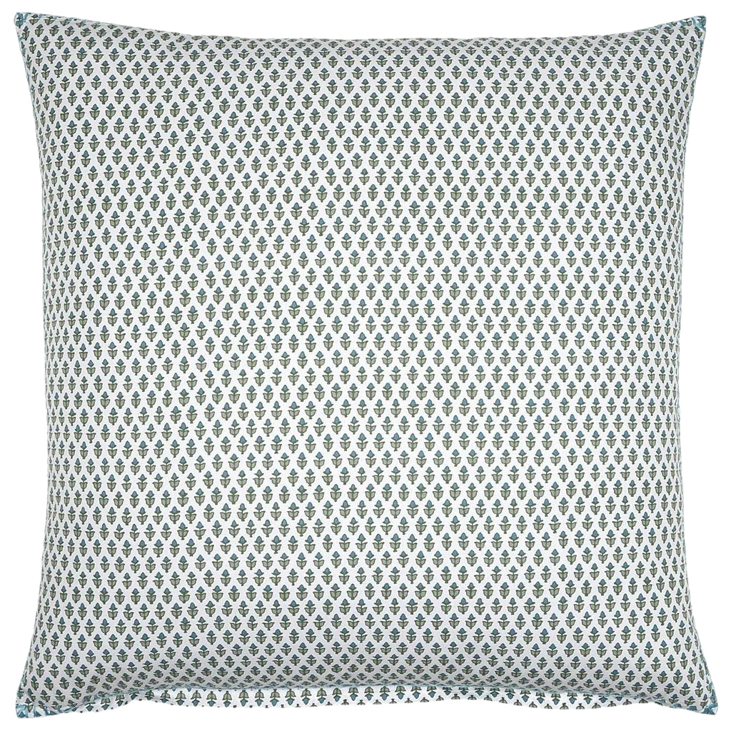 John Robshaw Cala Sage Euro Sham Bed 062  | Fig Linens and Home