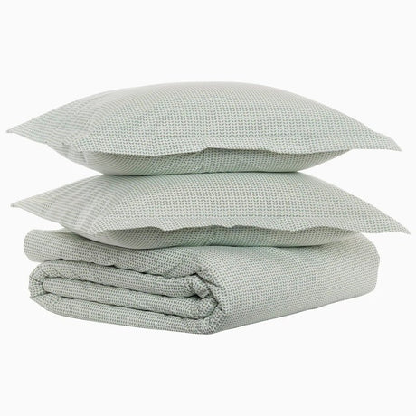 Duvet Cover with Shams - Cinde Sage Organic Duvets | John Robshaw Green Bedding
