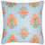 Euro Sham Front - John Robshaw Cotton Quilted - Bipin Tangerine at Fig Linens and Home