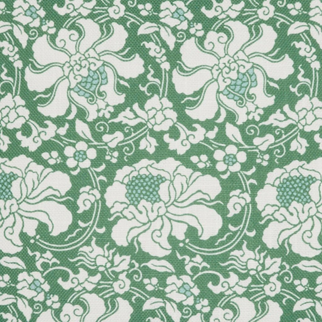 Textile swatch of fabric - John Robshaw Haasini Moss Green Outdoor Pillow at Fig Linens and Home