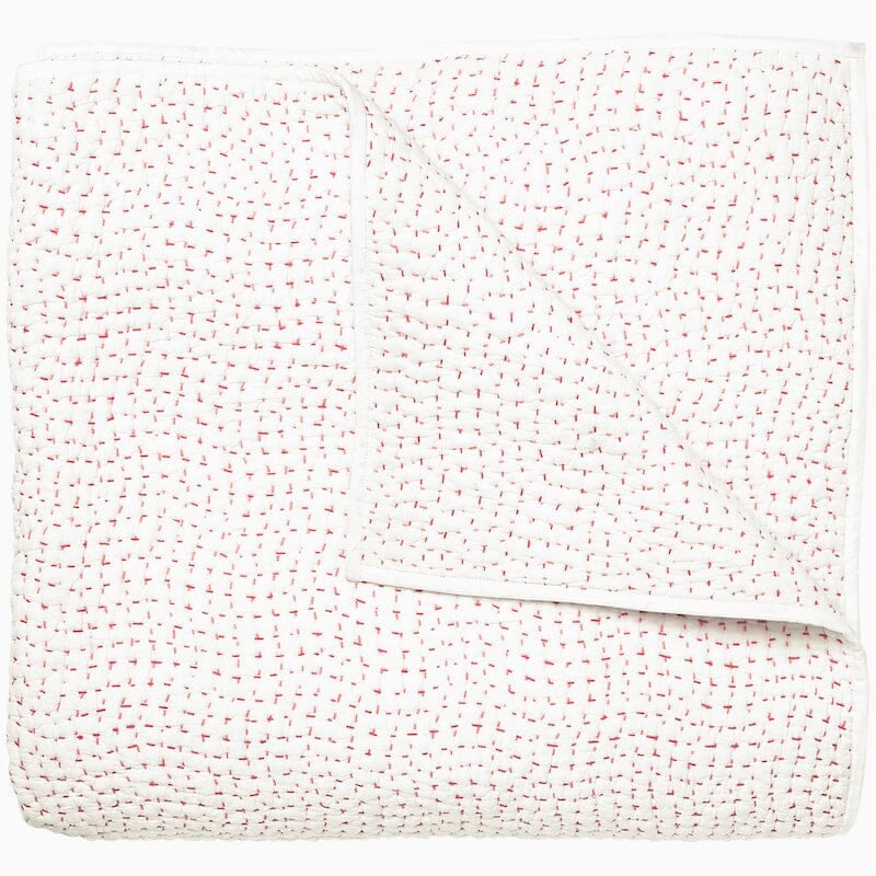 Hand Stitched Lotus Quilted Coverlets by John Robshaw | Organic Bedding at Fig Linens and Home