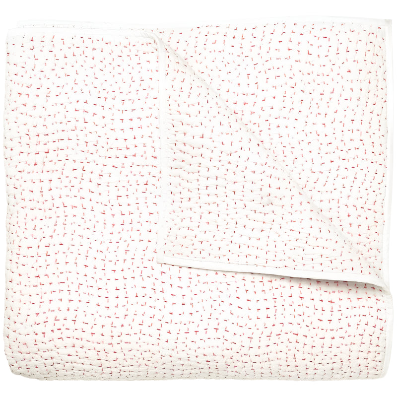 Hand Stitched Lotus Quilted Coverlets by John Robshaw | Organic Bedding at Fig Linens and Home