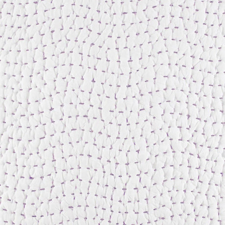 John Robshaw Handstitched Lavender Quilted Textiles Swatch  | Fig Linens and Home 1