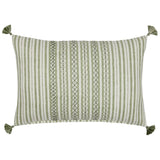 John Robshaw Kidney Lumbar Pillow BhuvSage Green Pillow  | Fig Linens and Home Front