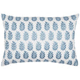John Robshaw Kidney Lumbar Pillow Jivan Light Indigo Pillow  | Fig Linens and Home Front