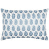 John Robshaw Kidney Lumbar Pillow Jivan Light Indigo Pillow  | Fig Linens and Home Front