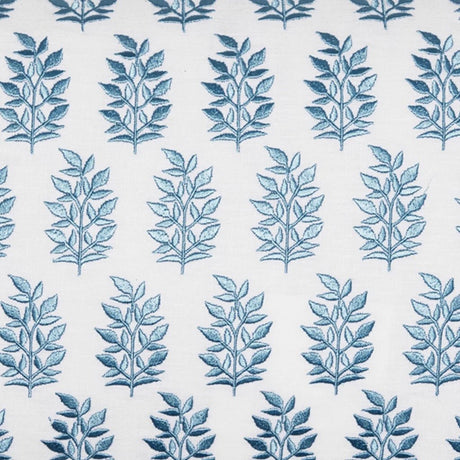 John Robshaw Kidney Lumbar Pillow Jivan Light Indigo Pillow  | Fig Linens and Home Swatch