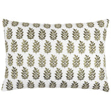 John Robshaw Kidney Lumbar Pillow Jivan Sage Green Pillow  | Fig Linens and Home Front