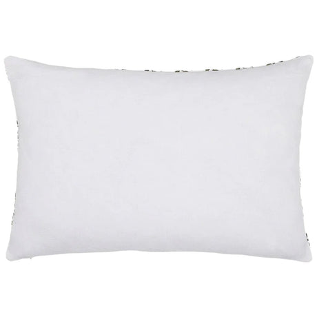 John Robshaw Kidney Lumbar Pillow Jivan Sage Green Pillow  | Fig Linens and Home Solid Back