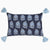 Sofi Indigo Blue Lumbar - John Robshaw Kidney Throw Pillow at Fig Linens and Home