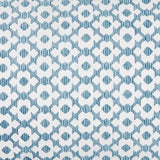 Nalin Light Indigo Blue Bolster Pillow | John Robshaw Textiles Embroidered Fabric Swatch of Cushion