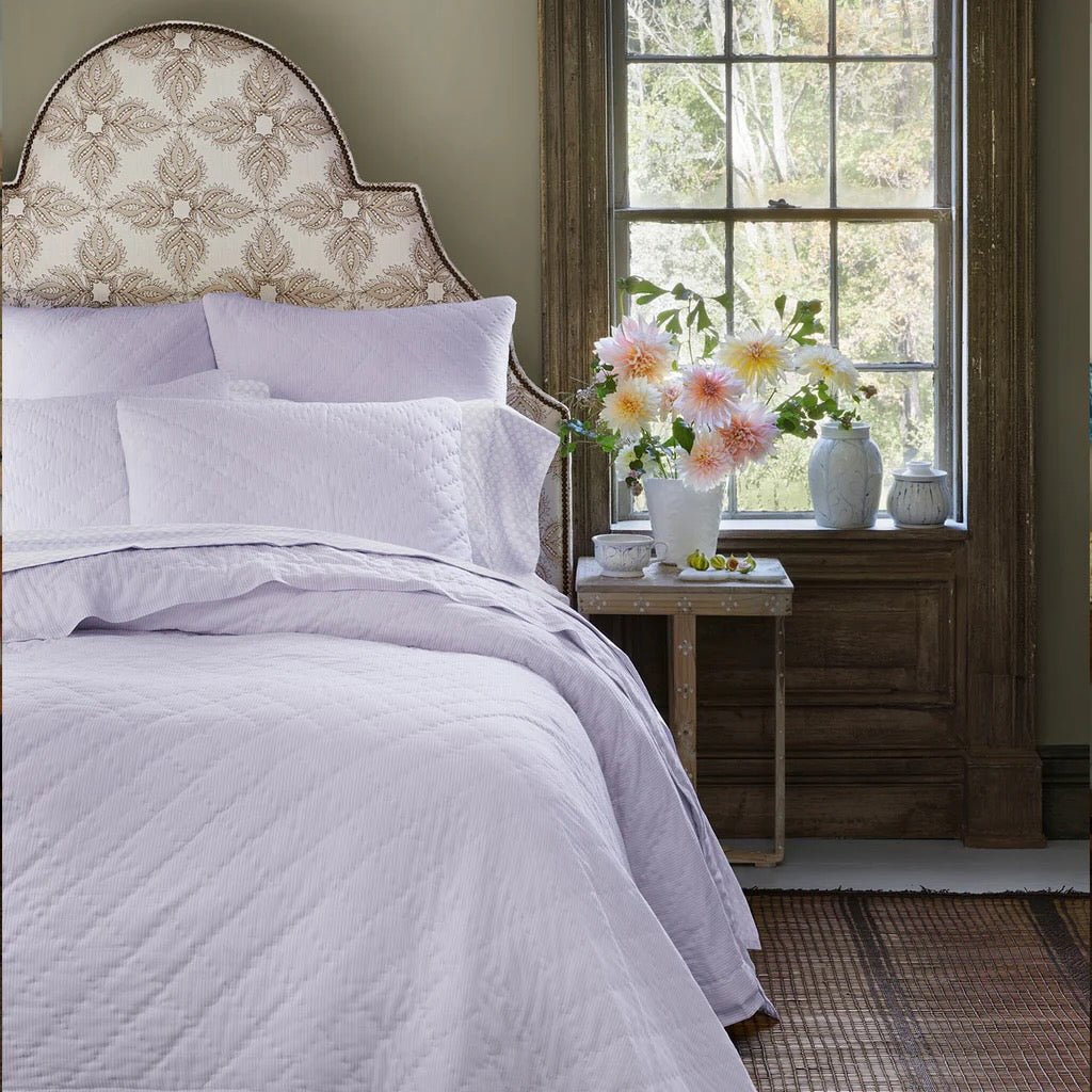John Robshaw Nandi Lavender Purple Quilted Bedding  | Fig Linens and Home Lifestyle 1
