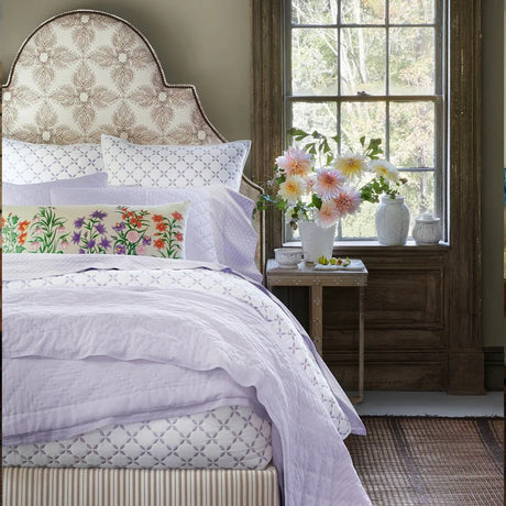 John Robshaw Nandi Lavender Purple Quilted Bedding  | Fig Linens and Home Lifestyle 3