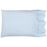 Pillowcases - John Robshaw Nandi Light Indigo Blue Striped Bed Sheets at Fig Linens and Home