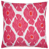 John Robshaw Poppy Azalea CottonQuilted Euro Square Sham Front  | Fig Linens and Home