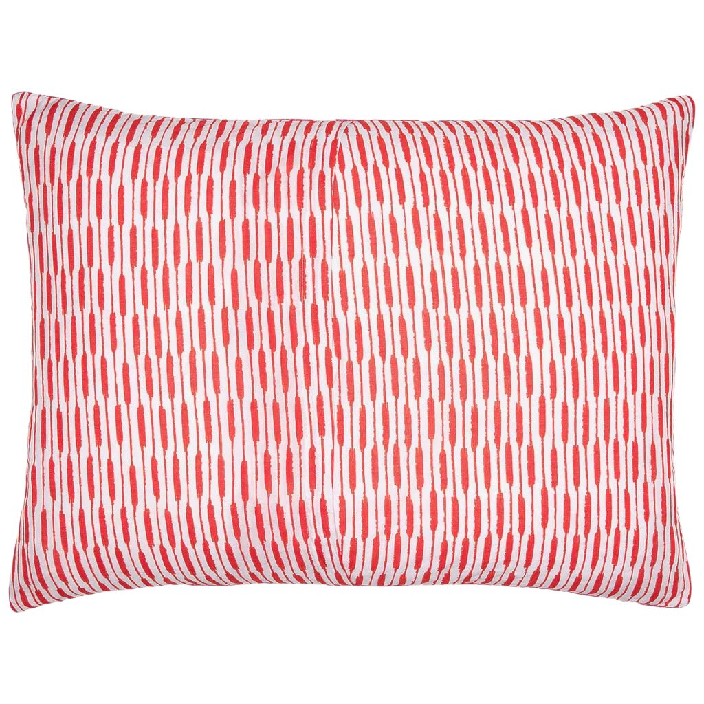 John Robshaw Poppy Azalea CottonQuilted Sham Reverse  | Fig Linens and Home