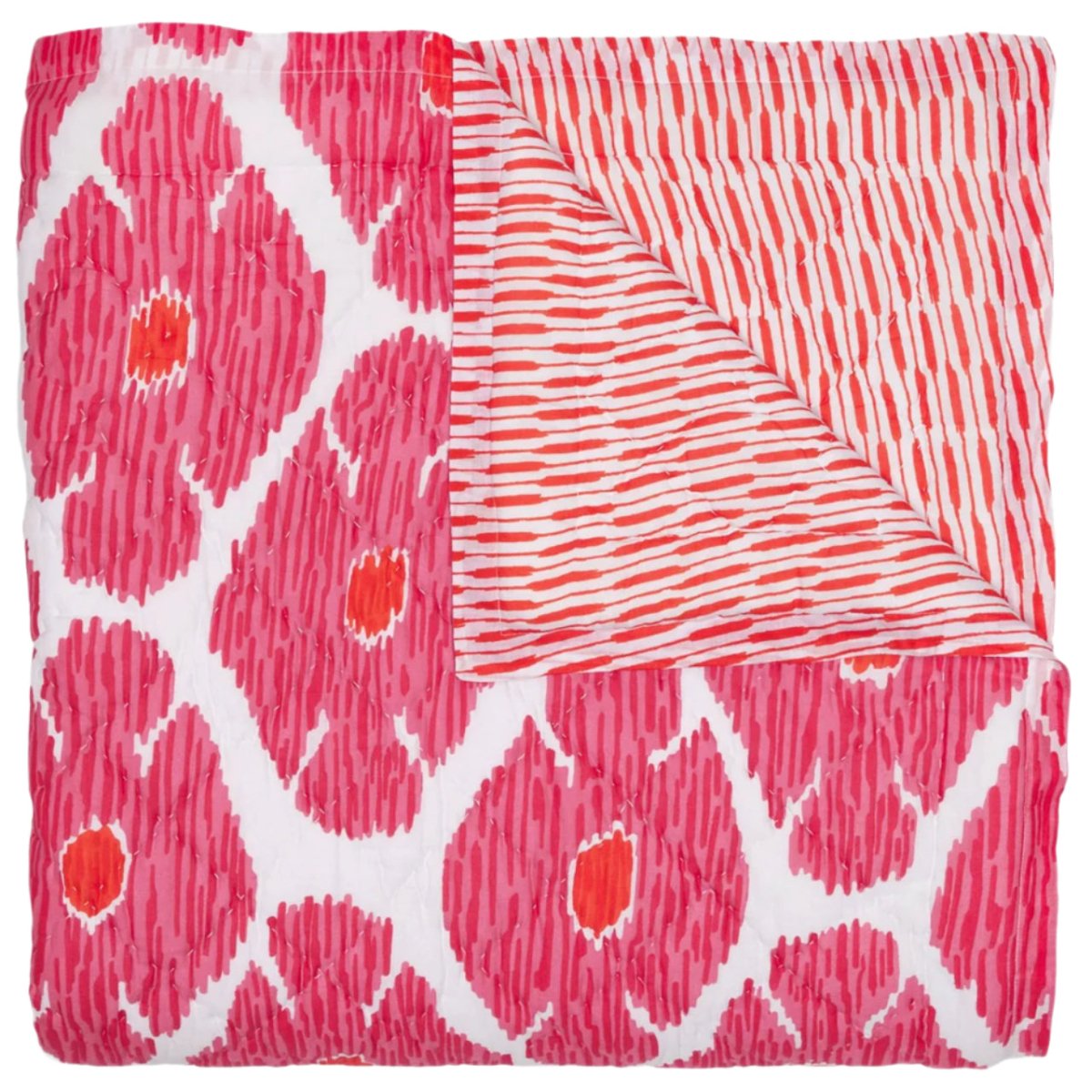 John Robshaw Poppy Azalea Cotton Quilt Bedding  | Fig Linens and Home 1