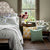 John Robshaw Lina Sage Green Quilts & Shams at Fig Linens and Hom - Lifestyle Photo with Pillows 2
