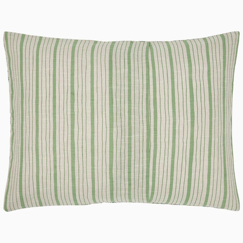 John Robshaw Pillow Sham Reverse - Tiya Periwinkle Cotton Quilts and Shams at Fig Linens and Home