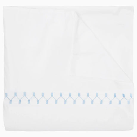 Anketi Light Indigo Border Organic Sham by John Robshaw