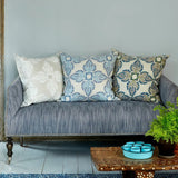 Lifestyle Photo of Verdin Euro Pillow by John Robshaw Textiles | Fig Linens and Home