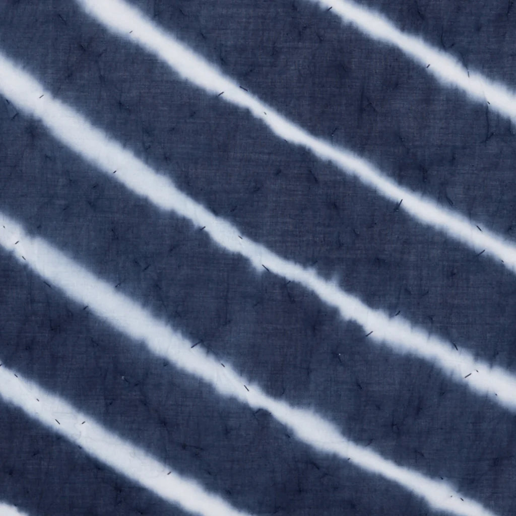 Swatch of Sagar Indigo Pillow Shams | John Robshaw Textiles Tie-Dye Bedding at Fig Linens and Home