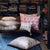 John Robshaw Textiles at Fig Linens and Home - Sofi Lavender Lumbar shown with other cushions