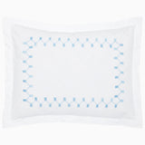 Anketi Light Indigo Border Organic Sham by John Robshaw