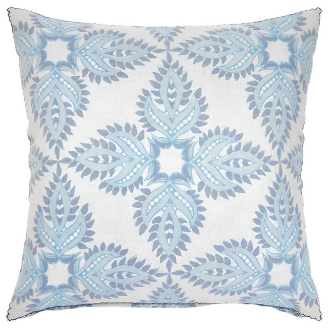 Verdin Lapis Euro Pillow by John Robshaw | Fig Linens and Home