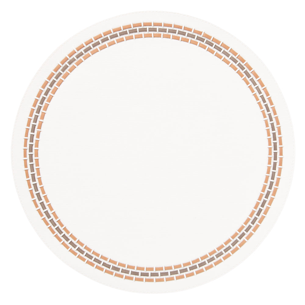 June Beige Placemat Detail 3 | Mode Living at Fig Linens and Home