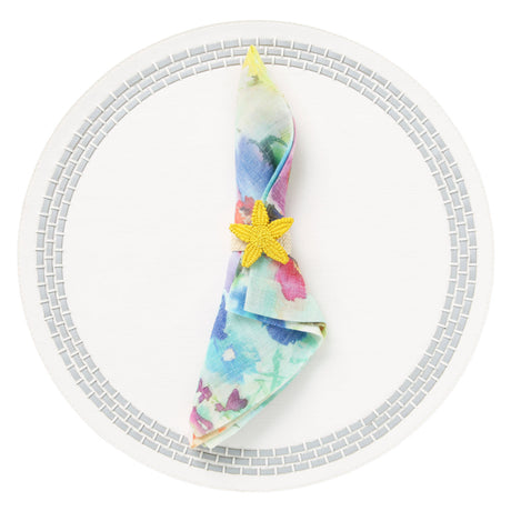 June Gray Placemat | Mode Living at Fig Linens and Home