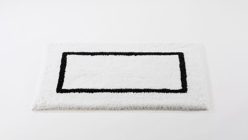 Flat Karat 20x31 Black 990 Bath Rug by Abyss at Fig Linens and Home