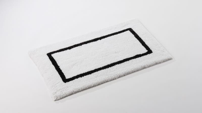 Angle Karat 27x47 Black 990 Bath Rug by Abyss at Fig Linens and Home