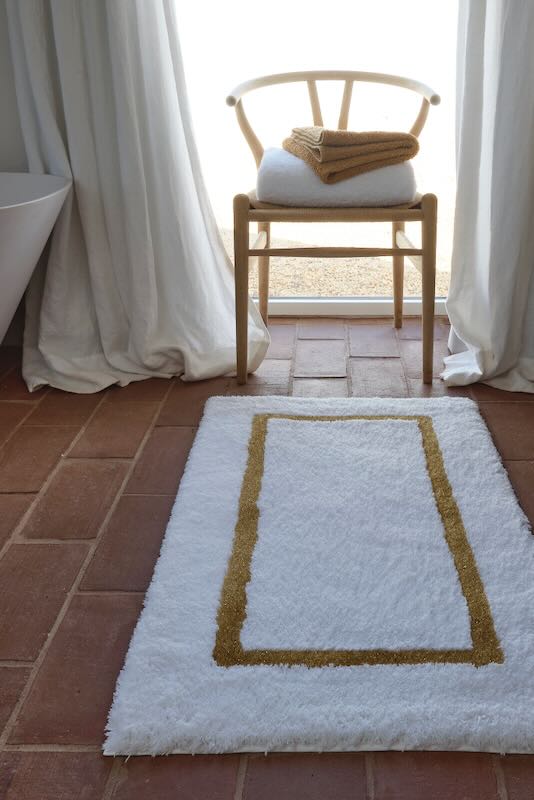 Karat 27x47 Gold 800 Bath Rug by Abyss at Fig Linens and Home