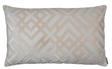 Karl Ivory Blush 18x30 Large Rectangular Lumbar Pillow Lili Alessandra