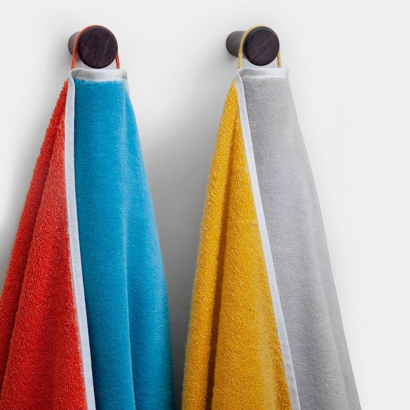 Beach Towels - Kassatex Maui Reversible Pool or Beach Towels with Loop - Fig Linens and Home