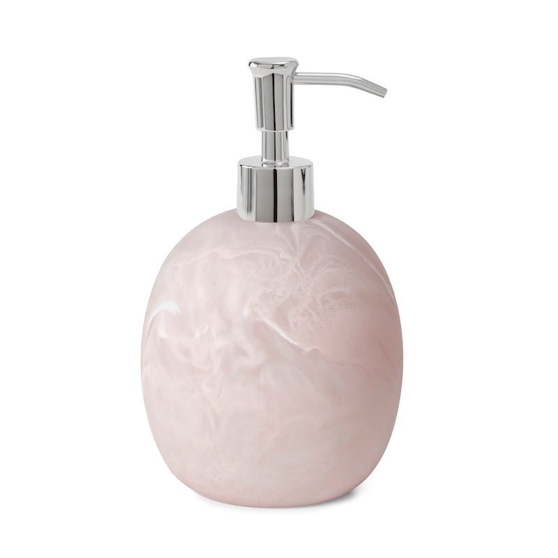 Soap or Lotion Pump Dispenser - Luna Pale Pink Bath Accessories by Kassatex at Fig Linens and Home