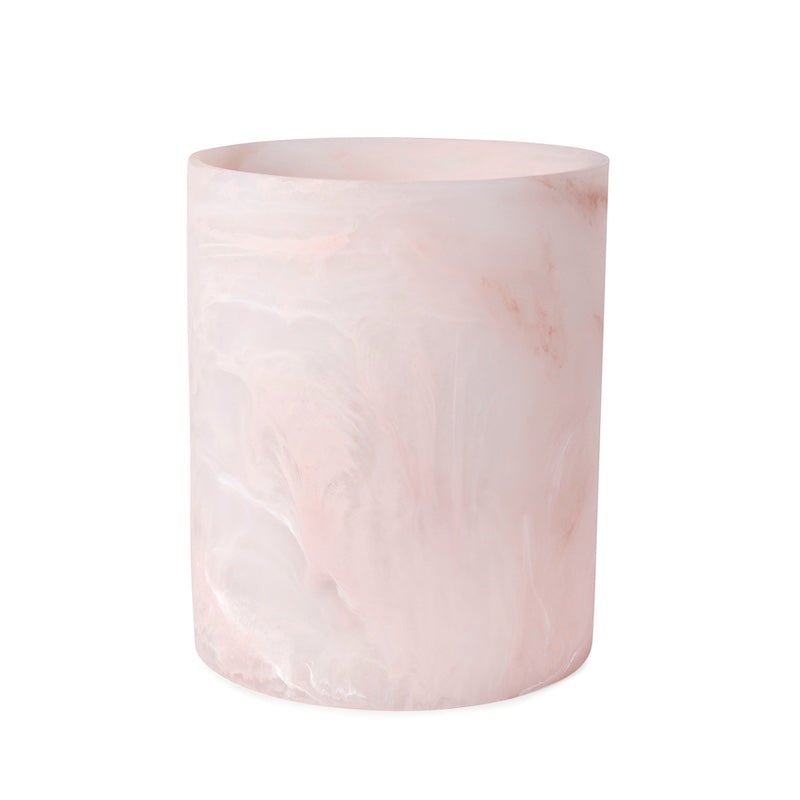 Wastebasket - Luna Pale Pink Bath Accessories by Kassatex at Fig Linens and Home