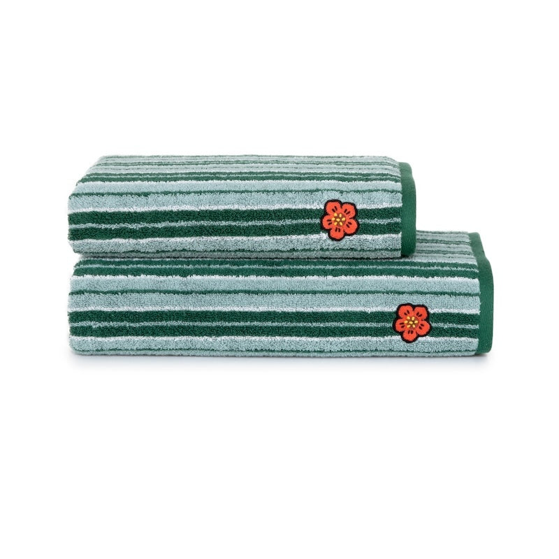 K Club Vert Organic Cotton Towels by Yves Delorme | Kenzo Home