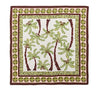 Kim Seybert Oasis Linen Napkins with Palm Trees Open View