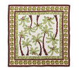 Kim Seybert Oasis Linen Napkins with Palm Trees Open View