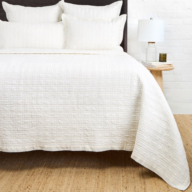 Pom Pom at Home Owen - Cream - King Coverlet at Fig Linens and Home