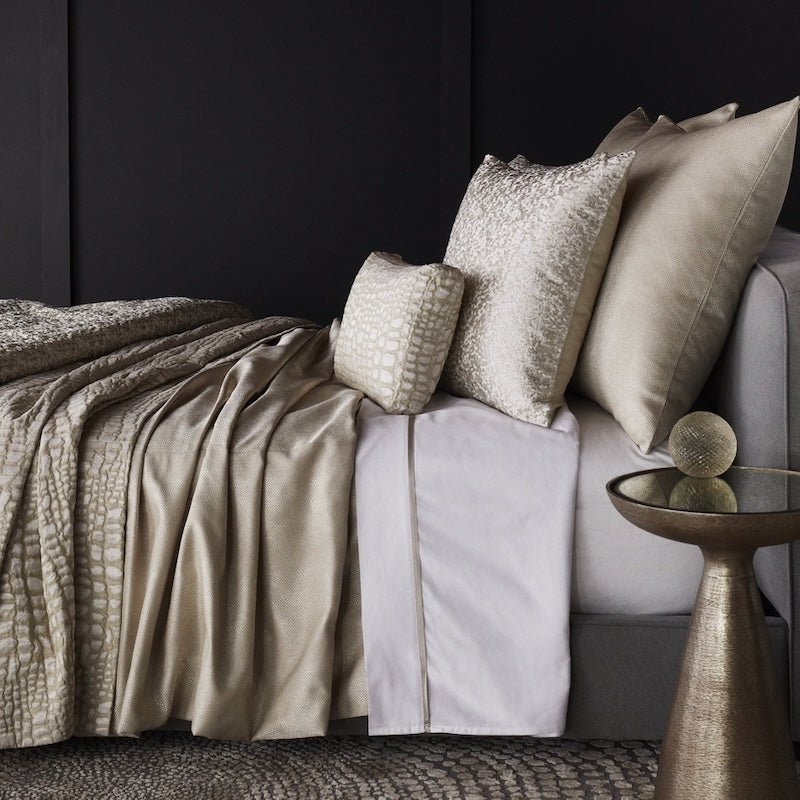 Side Komodo Pearl Coverlet by Ann Gish at Fig Linens and Home