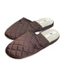 Kumi Kookoon Kumi Kookoon Quilted Silk Slippers - Chocolate Small at FIG LINENS AND HOME - 13