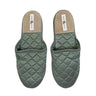 Kumi Kookoon Kumi Kookoon Quilted Silk Slippers - Smoke Small at FIG LINENS AND HOME - 8