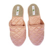 Kumi Kookoon Kumi Kookoon Quilted Silk Slippers - Apricot Small at FIG LINENS AND HOME - 6