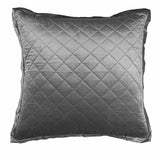 Euro Square Pillow - Chloe Steel Velvet by Lili Alessandra at Fig Linens and Home